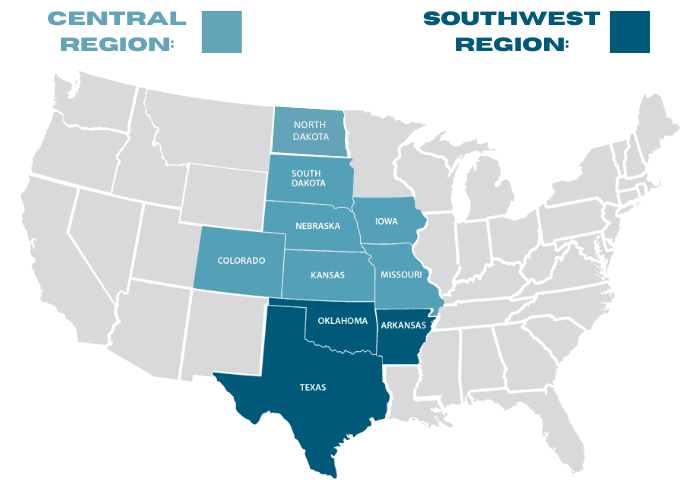 CAA member regions